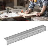 Woodworking Right Angle Ruler High Accuracy Hole Scribing Ruler 180mm Line Marking Gauge Tool for Carpenter