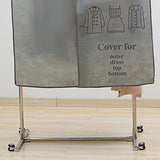 Clothes Dust Cover Nonwoven Dust Prevention Waterproof Transparent Window Design Hanging Garment Protectors Grey - 45-Degree Angle