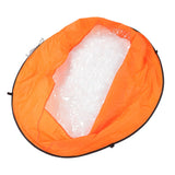 Foldable Kayak Boat Wind Sail EVA Reduced UV Radiation Portable Downwind Wind Paddle Sail for Outdoor Sport Orange - Close-Up Angle