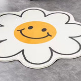 Cute Flower Rug Cartoon Pattern Home Bedroom Bedside Rug Non Slip Water Absorption Floor Mat 001 60cm / 23.6in
