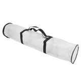 Clear Wrapping Paper Storage Bag Gift Wrap Organizer Waterproof Dustproof Gift Storage Bag Transparent White - Rear View