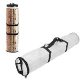 Clear Wrapping Paper Storage Bag Gift Wrap Organizer Waterproof Dustproof Gift Storage Bag Transparent White