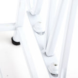 Umbrella Storage Rack Iron with Drip Tray 10 Holes 8 Hooks Umbrella Rack Stand for Home Hotel Lobby White