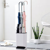 Umbrella Stand Removable Water Tray Convenient Umbrella Storage Rack for Hotel Lobby Black - Low Angle