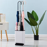 Umbrella Stand Removable Water Tray Convenient Umbrella Storage Rack for Hotel Lobby Black - Extra Image