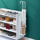 Wall Mounted Umbrella Stand Rack Punching Free Umbrella Holder with Removable Drip Tray for Household 4 Slot - Top-Down View