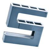 Umbrella Rack Detachable Drainable Cute Number Shape PS Material Wall Mounted Umbrella Holder for Home Blue - Front View