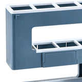 Umbrella Rack Detachable Drainable Cute Number Shape PS Material Wall Mounted Umbrella Holder for Home Blue