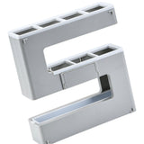 Umbrella Rack Detachable Drainable Cute Number Shape PS Material Wall Mounted Umbrella Holder for Home Grey