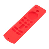 Remote Control Silicone Cover for Fire TV Stick Anti Slip Silicone Protective Case with Lanyard 3rd Gen Red - Low Angle
