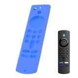 Remote Control Silicone Cover for Fire TV Stick Anti Slip Silicone Protective Case with Lanyard 3rd Gen Blue