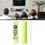 Remote Control Silicone Cover for Fire TV Stick Anti Slip Silicone Protective Case with Lanyard 3rd Gen Fluorescent Green