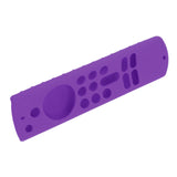 Remote Control Silicone Cover for Fire TV Stick Anti Slip Silicone Protective Case with Lanyard 3rd Gen Purple - Side View
