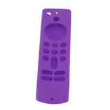 Remote Control Silicone Cover for Fire TV Stick Anti Slip Silicone Protective Case with Lanyard 3rd Gen Purple