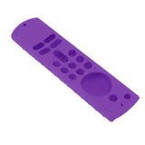 Remote Control Silicone Cover for Fire TV Stick Anti Slip Silicone Protective Case with Lanyard 3rd Gen Purple