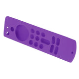 Remote Control Silicone Cover for Fire TV Stick Anti Slip Silicone Protective Case with Lanyard 3rd Gen Purple