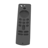 Remote Control Silicone Cover for Fire TV Stick Anti Slip Silicone Protective Case with Lanyard 3rd Gen Gray - Front View