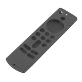 Remote Control Silicone Cover for Fire TV Stick Anti Slip Silicone Protective Case with Lanyard 3rd Gen Gray - Side View