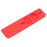 Silicone Protective Cover for Xiaomi TV Stick 4K Anti Slip Remote Control Case with Lanyard Red