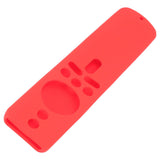 Silicone Protective Cover for Xiaomi TV Stick 4K Anti Slip Remote Control Case with Lanyard Red