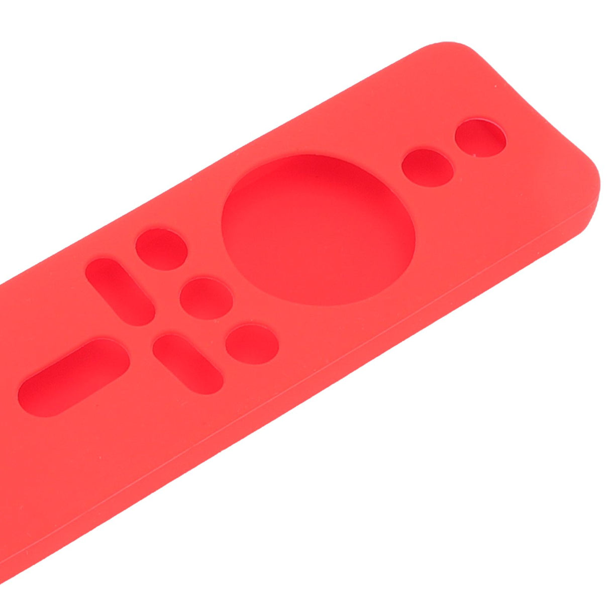 Silicone Protective Cover for Xiaomi TV Stick 4K Anti Slip Remote Control Case with Lanyard Red