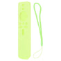 Silicone Protective Cover for Xiaomi TV Stick 4K Anti Slip Remote Control Case with Lanyard Fluorescent Green