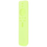 Silicone Protective Cover for Xiaomi TV Stick 4K Anti Slip Remote Control Case with Lanyard Fluorescent Green - Front View