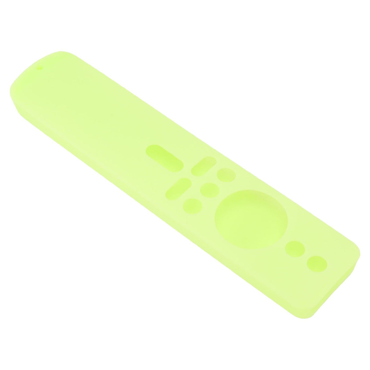 Silicone Protective Cover for Xiaomi TV Stick 4K Anti Slip Remote Control Case with Lanyard Fluorescent Green