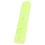 Silicone Protective Cover for Xiaomi TV Stick 4K Anti Slip Remote Control Case with Lanyard Fluorescent Green