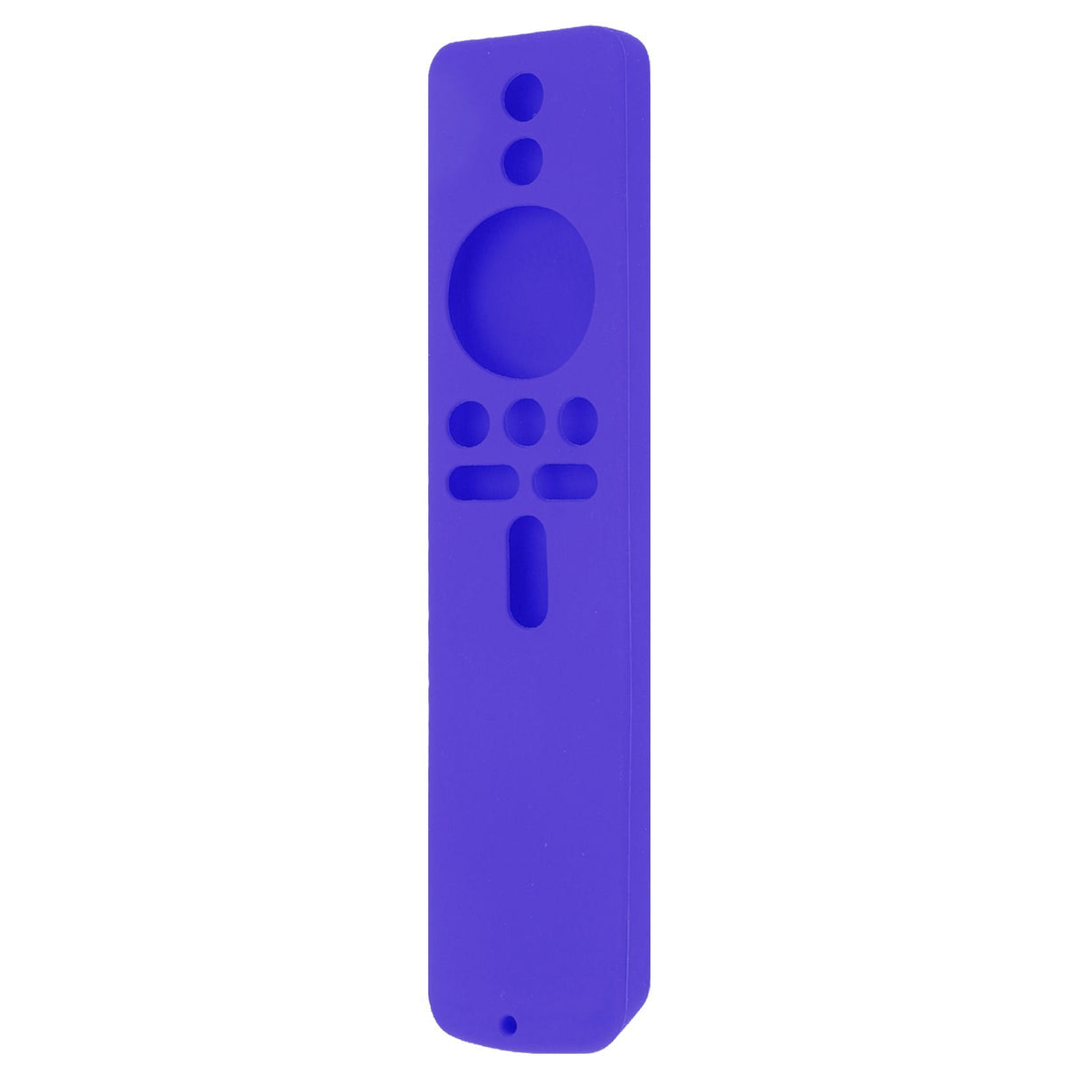 Silicone Protective Cover for Xiaomi TV Stick 4K Anti Slip Remote Control Case with Lanyard Purple
