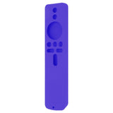 Silicone Protective Cover for Xiaomi TV Stick 4K Anti Slip Remote Control Case with Lanyard Purple
