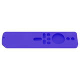 Silicone Protective Cover for Xiaomi TV Stick 4K Anti Slip Remote Control Case with Lanyard Purple - Side View