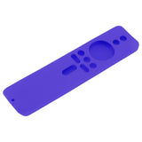 Silicone Protective Cover for Xiaomi TV Stick 4K Anti Slip Remote Control Case with Lanyard Purple