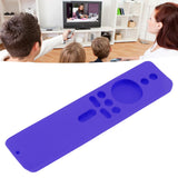 Silicone Protective Cover for Xiaomi TV Stick 4K Anti Slip Remote Control Case with Lanyard Purple - Extra Image