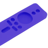 Silicone Protective Cover for Xiaomi TV Stick 4K Anti Slip Remote Control Case with Lanyard Purple