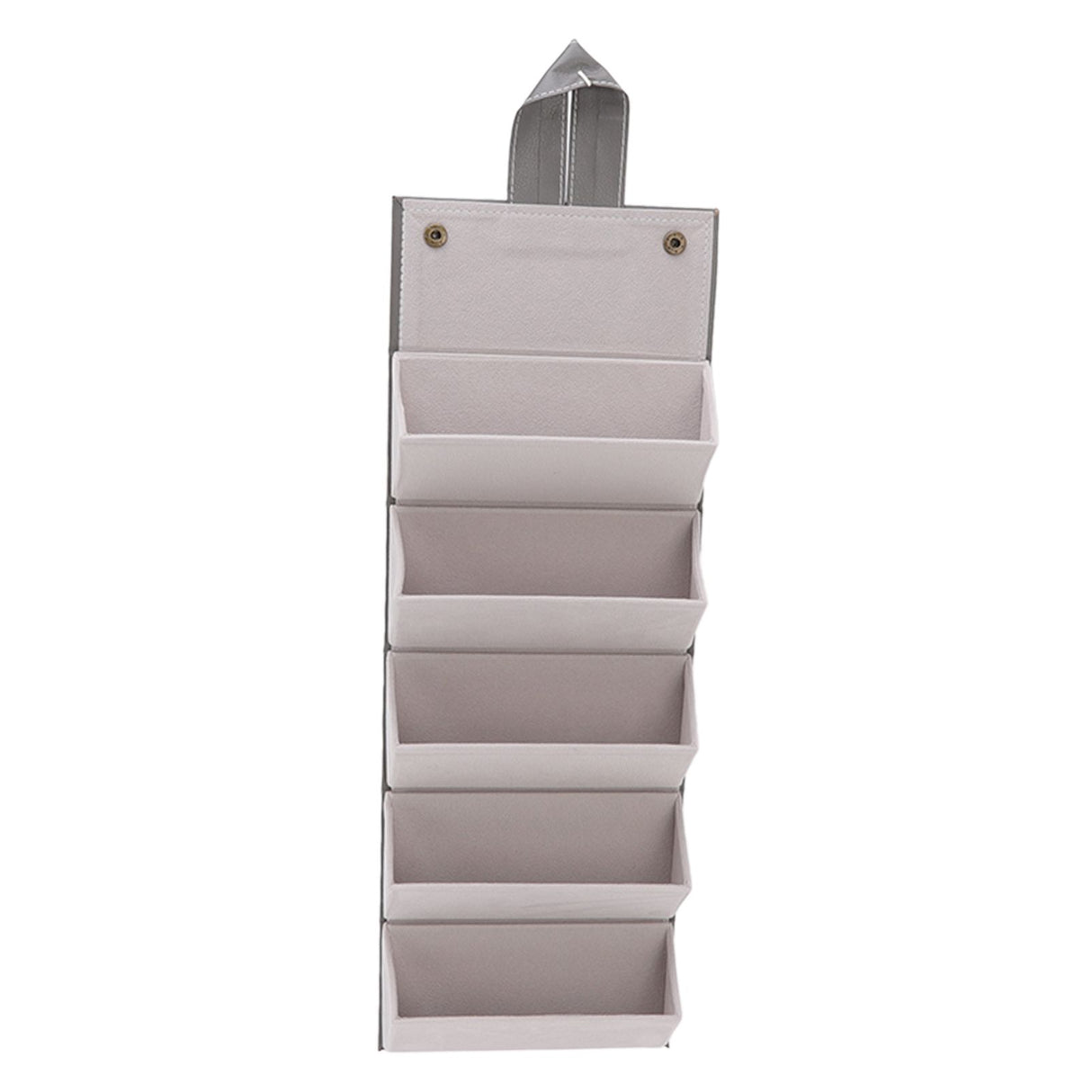 Sunglasses Organizer Case Multifunctional Multiple Slots PU Leather Travel Glasses Case Storage for Glasses Jewelry Gray