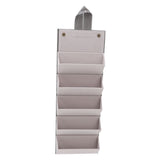 Sunglasses Organizer Case Multifunctional Multiple Slots PU Leather Travel Glasses Case Storage for Glasses Jewelry Gray