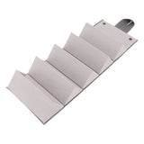 Sunglasses Organizer Case Multifunctional Multiple Slots PU Leather Travel Glasses Case Storage for Glasses Jewelry Gray - Front View