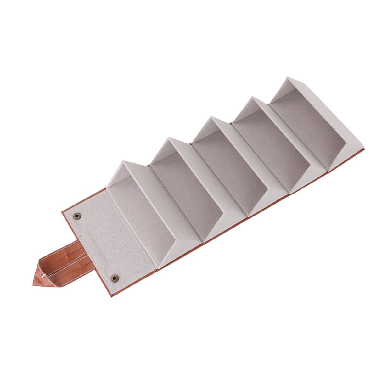 Sunglasses Organizer Case Multifunctional Multiple Slots PU Leather Travel Glasses Case Storage for Glasses Jewelry Brown