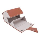 Sunglasses Organizer Case Multifunctional Multiple Slots PU Leather Travel Glasses Case Storage for Glasses Jewelry Brown - Extra Image