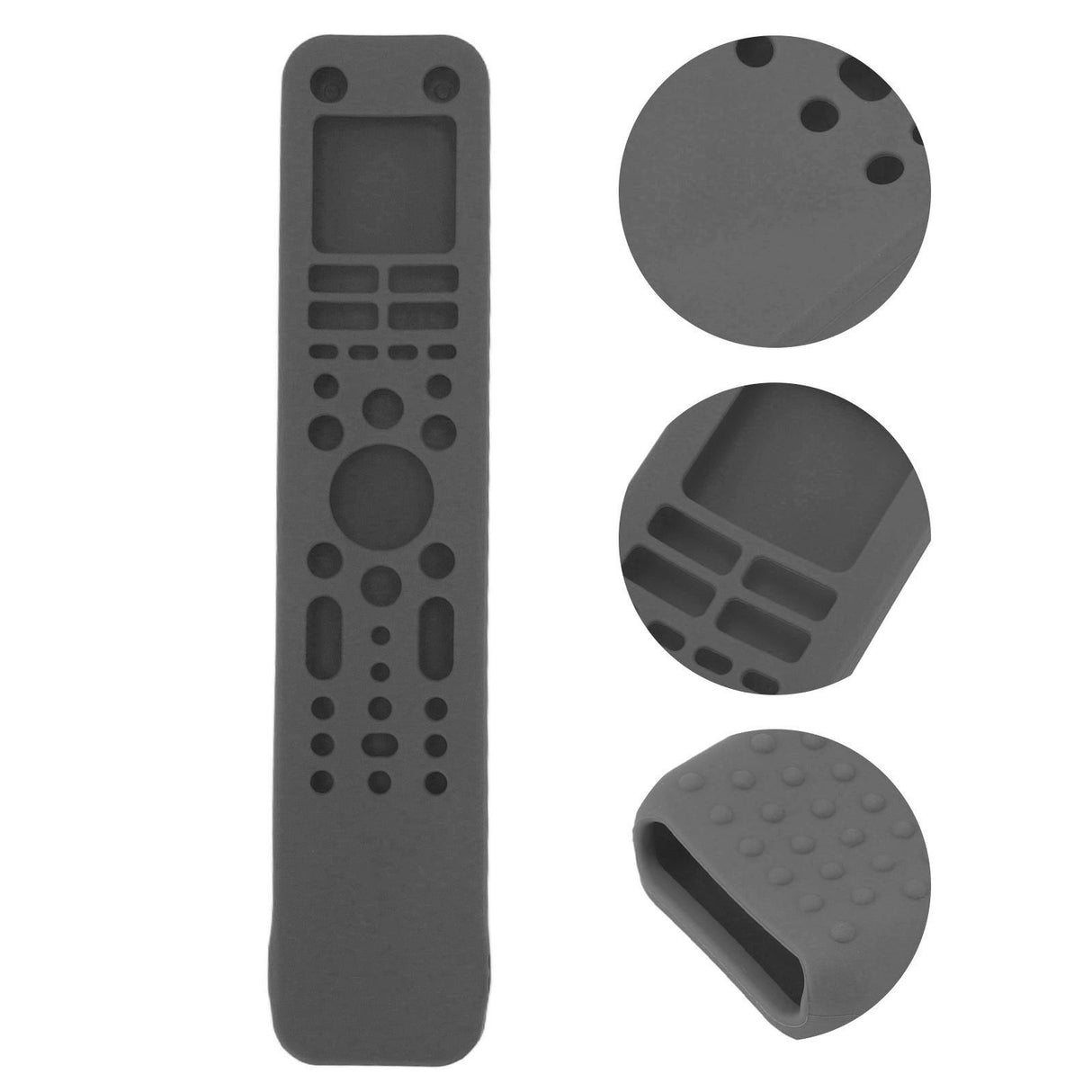 Remote Control Protective Cover Silicone Protective Case Television Accessories with Hand Strap for RMF TX520P Dark Gray