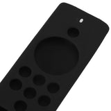 Remote Control Cover Silicone Soft Anti Slip Shockproof Protective Remote Sleeve With Lanyard for Fire TV Stick Lite Black