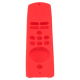 Remote Control Cover Silicone Soft Anti Slip Shockproof Protective Remote Sleeve With Lanyard for Fire TV Stick Lite Red