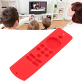 Remote Control Cover Silicone Soft Anti Slip Shockproof Protective Remote Sleeve With Lanyard for Fire TV Stick Lite Red - Extra Image