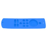 Remote Control Cover Silicone Soft Anti Slip Shockproof Protective Remote Sleeve With Lanyard for Fire TV Stick Lite Blue - Side View