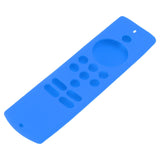 Remote Control Cover Silicone Soft Anti Slip Shockproof Protective Remote Sleeve With Lanyard for Fire TV Stick Lite Blue - Top-Down View