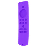Remote Control Cover Silicone Soft Anti Slip Shockproof Protective Remote Sleeve With Lanyard for Fire TV Stick Lite Purple