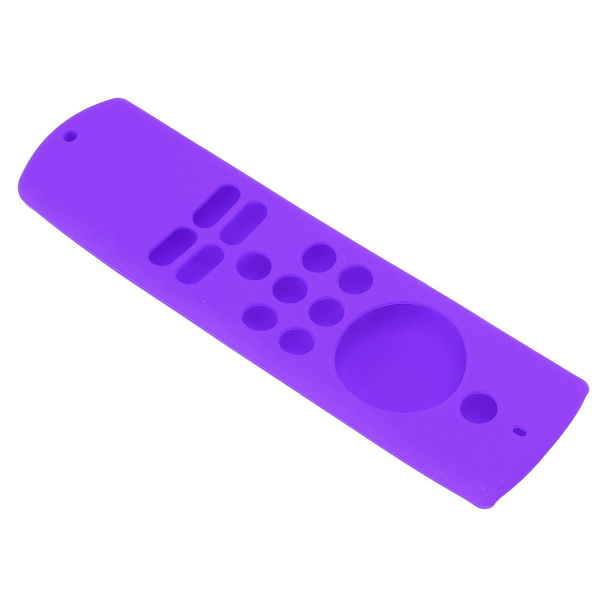 Remote Control Cover Silicone Soft Anti Slip Shockproof Protective Remote Sleeve With Lanyard for Fire TV Stick Lite Purple