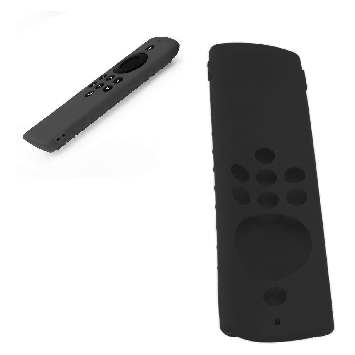 Silicone Remote Protective Cover Washable Remote Control Case Shockproof Remote Protector for Fire TV Stick Lite Black