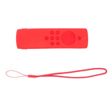 Silicone Remote Protective Cover Washable Remote Control Case Shockproof Remote Protector for Fire TV Stick Lite Red - Front View